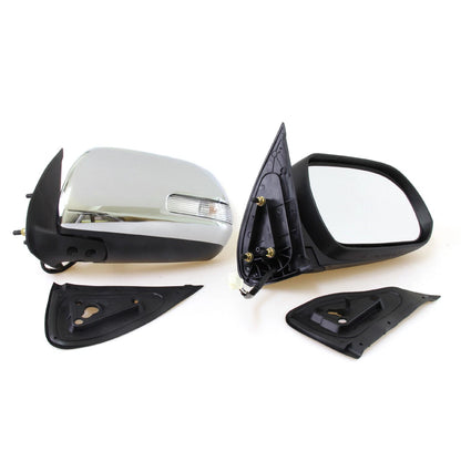 Chrome Electric LED Door Mirrors for Toyota Hilux2005-2015