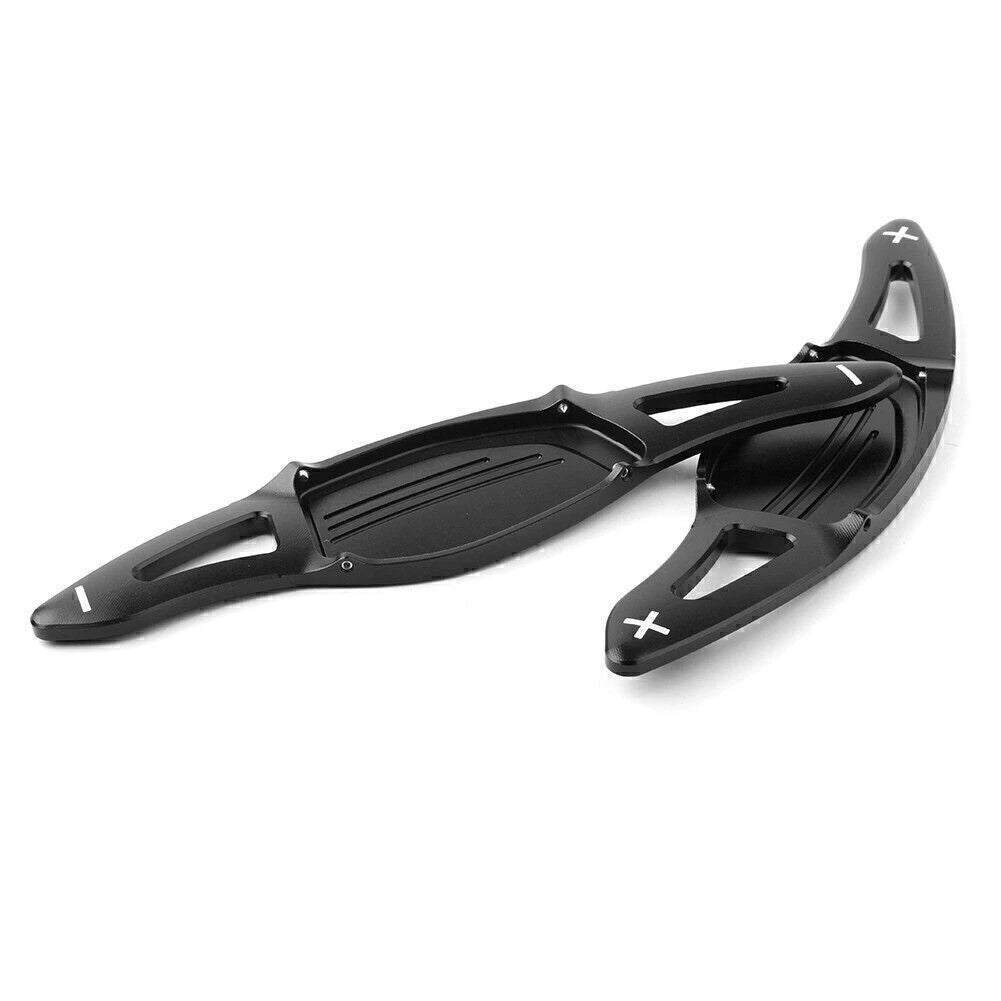 Black 2 x Steering Wheel Paddle Shifter Extensions for Audi R8 RS3 RS4 RS5 TT RS