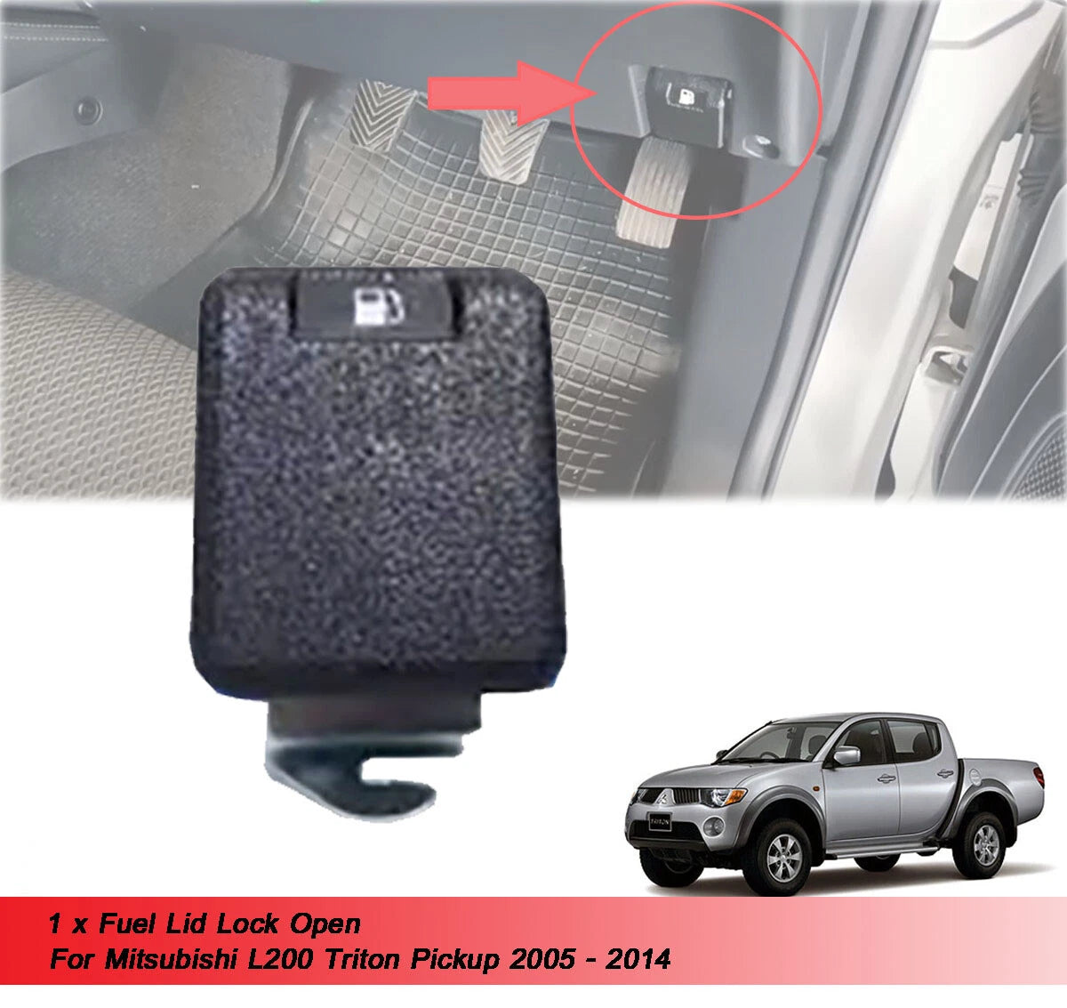 Fuel Lid Lock for Mitsubishi L200 Triton Ute(2005-2014)