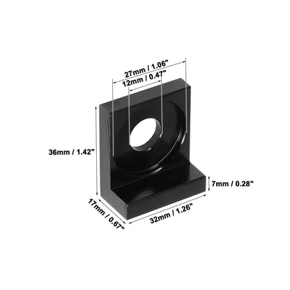 2 x 12mm Hole Dia Chain Adjuster Block Tensioner for Motorcycle