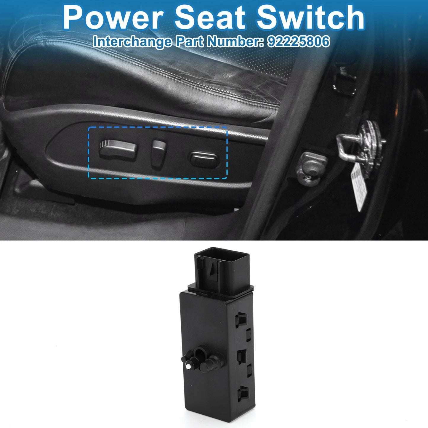 Power Seat Switch for Chevrolet Camaro Right Passenger (2010 - 2015)