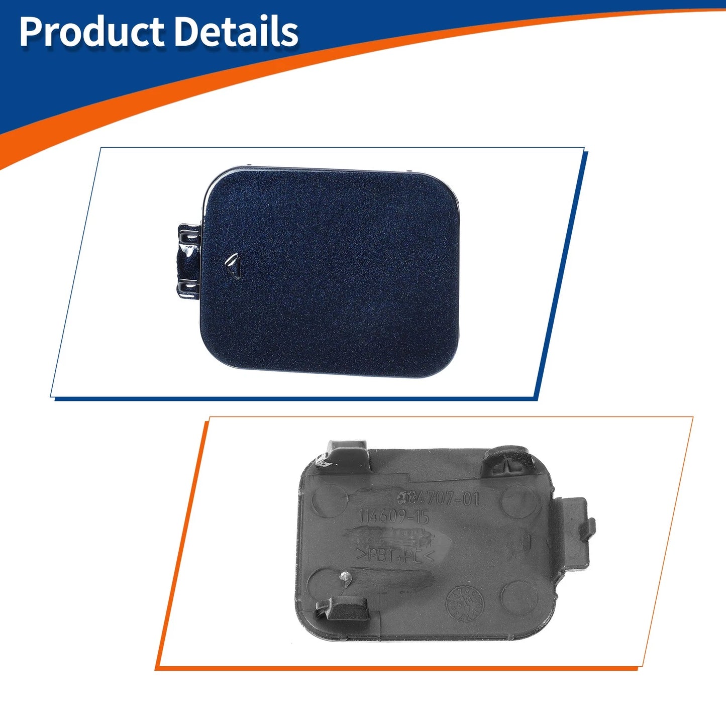Tow Hook Cover for BMW 528i 535i 550i (2011-2016) - Dark Blue