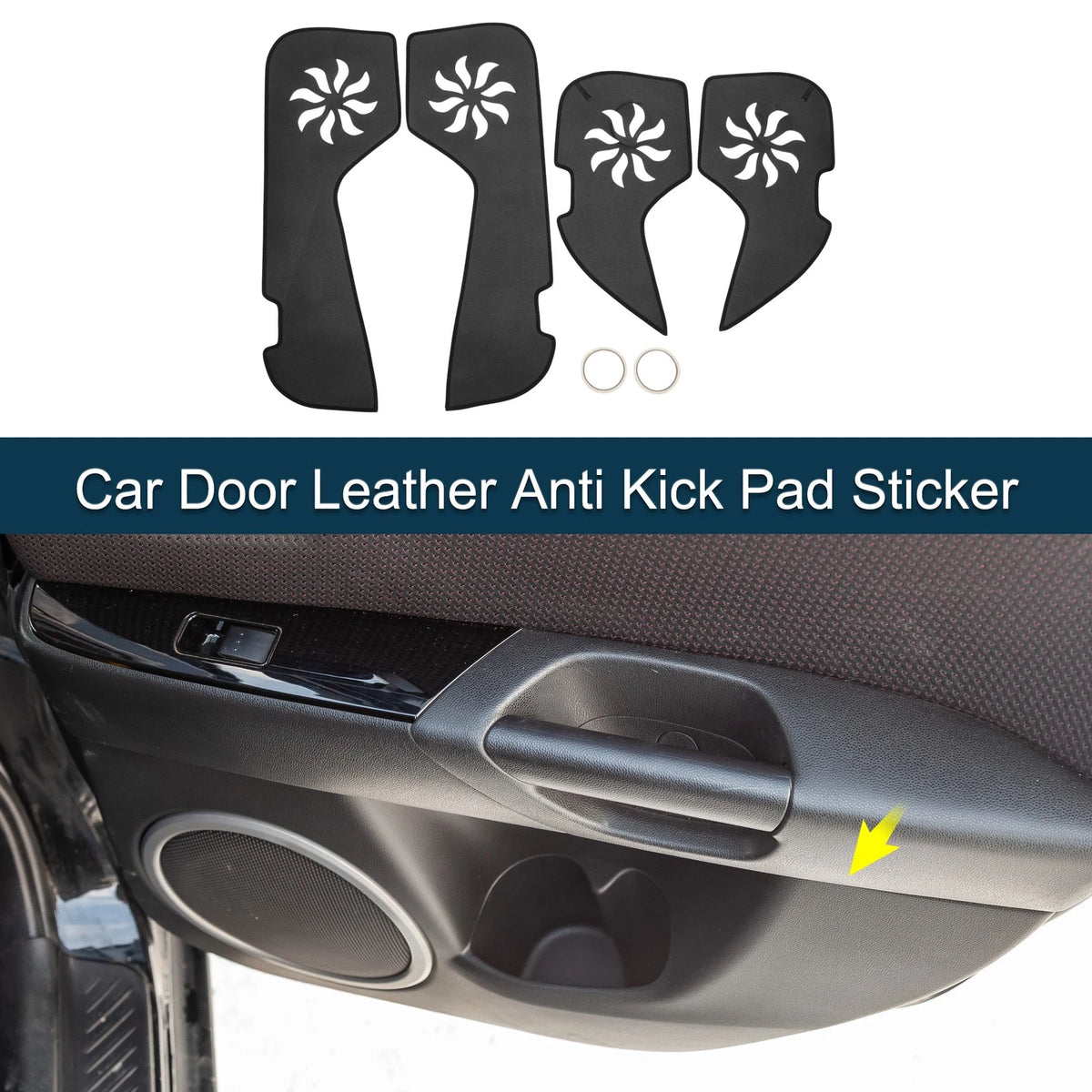 Leather Anti Kick Pad Sticker for Porsche Macan (2016 - 2024) 1 Set