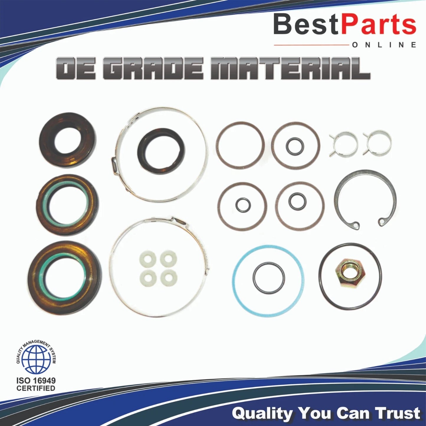Seal Kit Power Steering Rack and Pinion for Kia Sephia (1994–1996)
