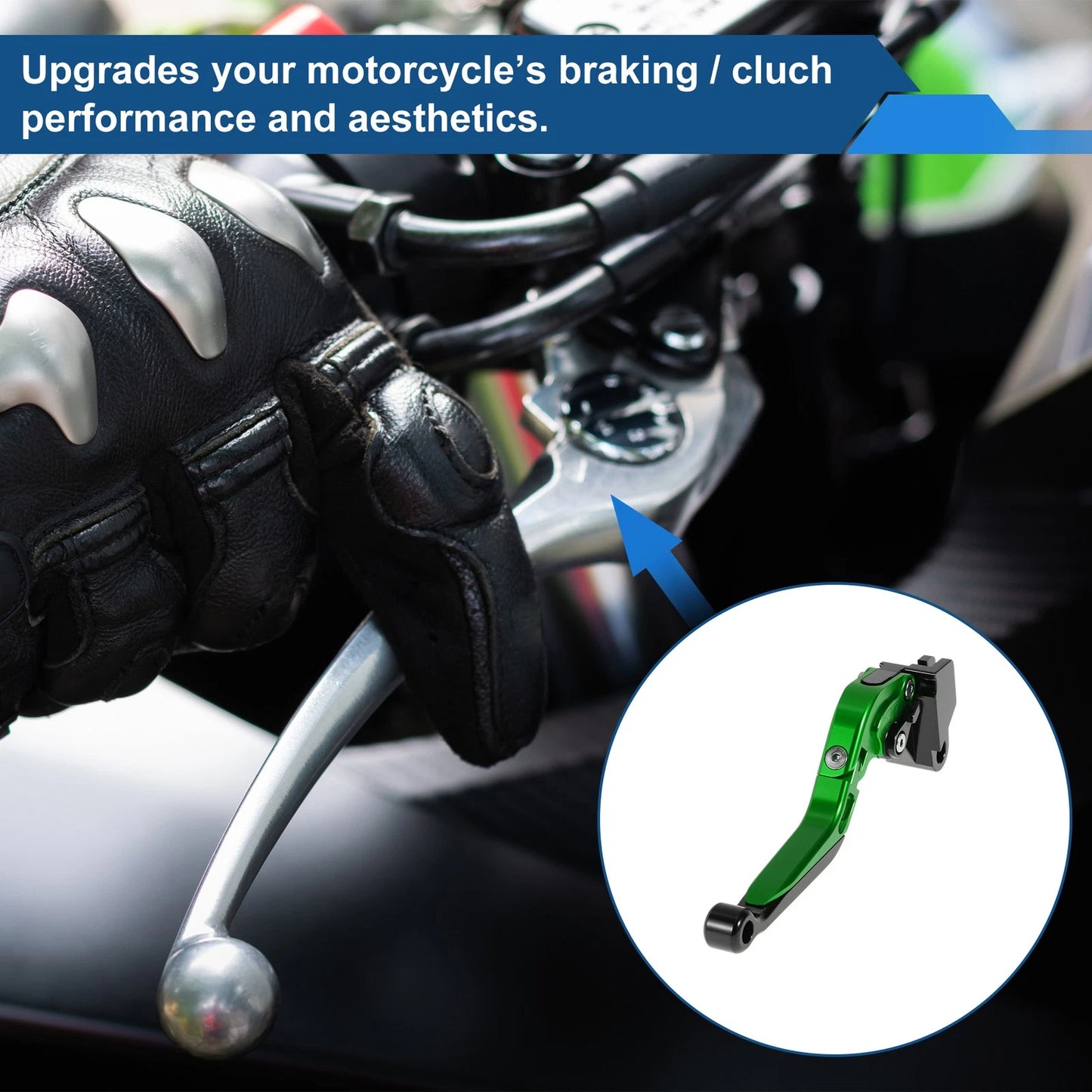 Short Long Brake Clutch Lever for Kawasaki ER-5 (2004–2005)