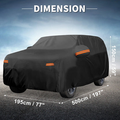 Waterproof Car Cover with Driver Door Zipper for Toyota 4Runner (2003-2023)
