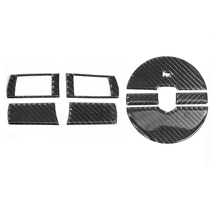 8 x Carbon Fiber Steering Wheel Panel Covers for Dodge Challenger (2008-2010)