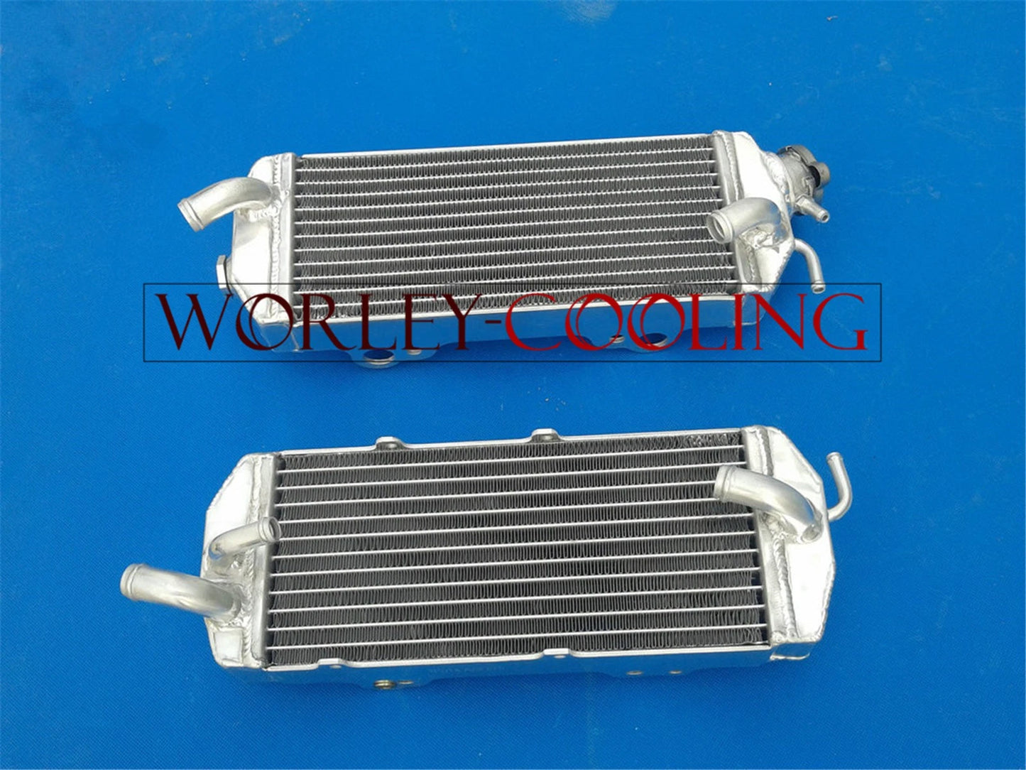 Aluminum Radiator & Black Hose for KTM 250/400/450/520/525 MXC/EXC (2000-2002)