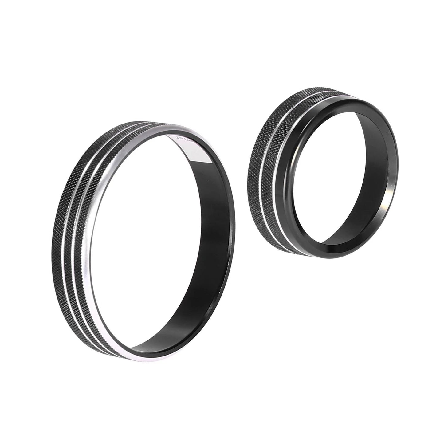 3 x Car Headlight Volume Tune Knob Covers for Ford Mustang (2015-2020) Black