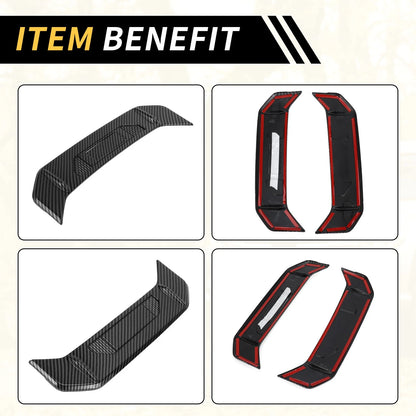Carbon Fiber Pattern Tail Light Lamp Strip Trim for Toyota Tundra (2022-2024)