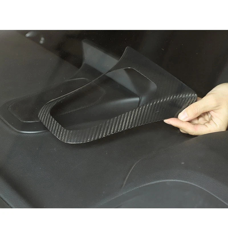 Carbon Fiber Center Dashboard Speaker Panel Cover Trim for Toyota Supra A90 A91