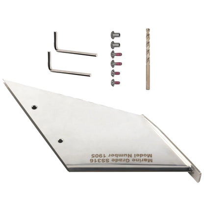 Stainless Steel Skeg Guard for Mercury 200-250HP Optimax & Pro XS