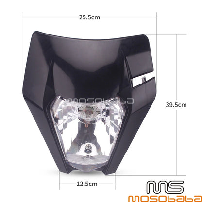Universal Headlight Fog Light for Yamaha Honda Kawasaki MX Pit Bikes