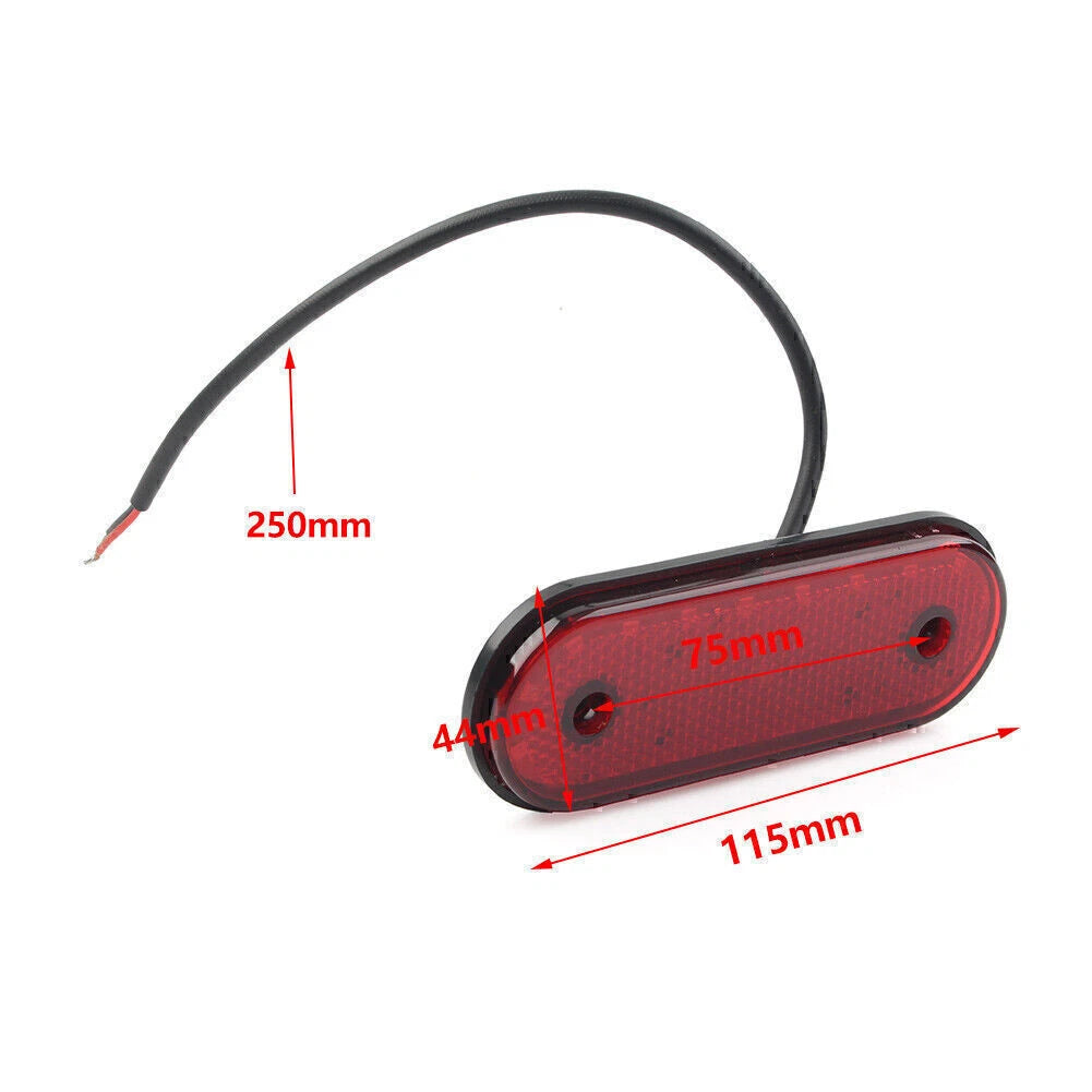 LED Oval Side Marker Indicator Light for Trailer Truck Lorry Van (2010-2023)