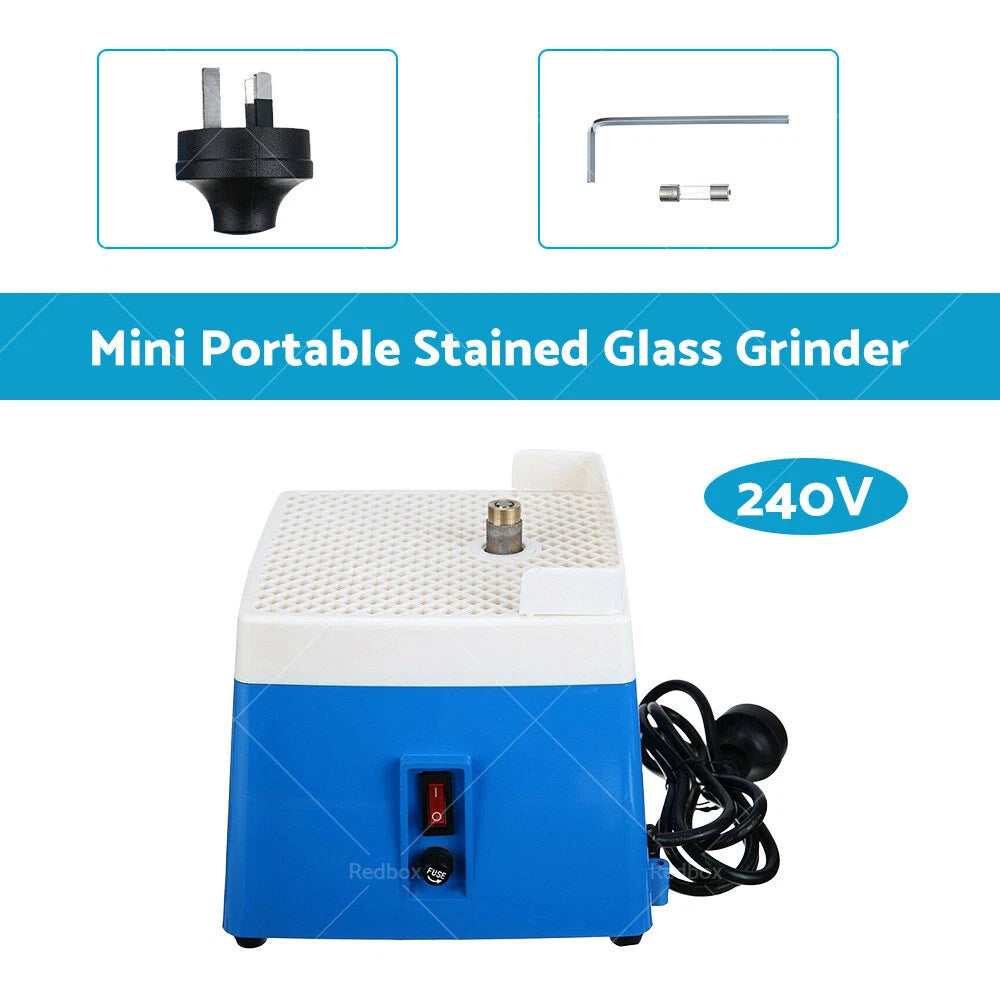 Mini Stained Glass Grinder Tool - Diamond Automatic for Art - AU Plug