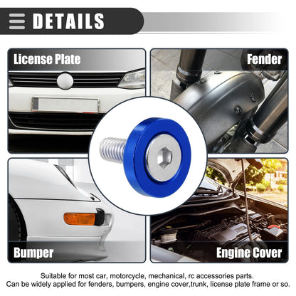 1 x Finishing Countersunk Washers Dress Up Tool for Car Motorcycle Blue