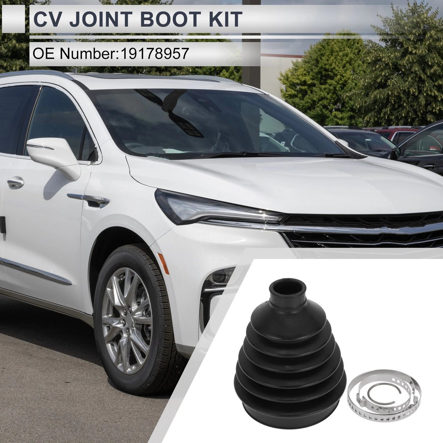 Outer CV Joint Boot Kit with Clamps for Buick Enclave (2008–2017)