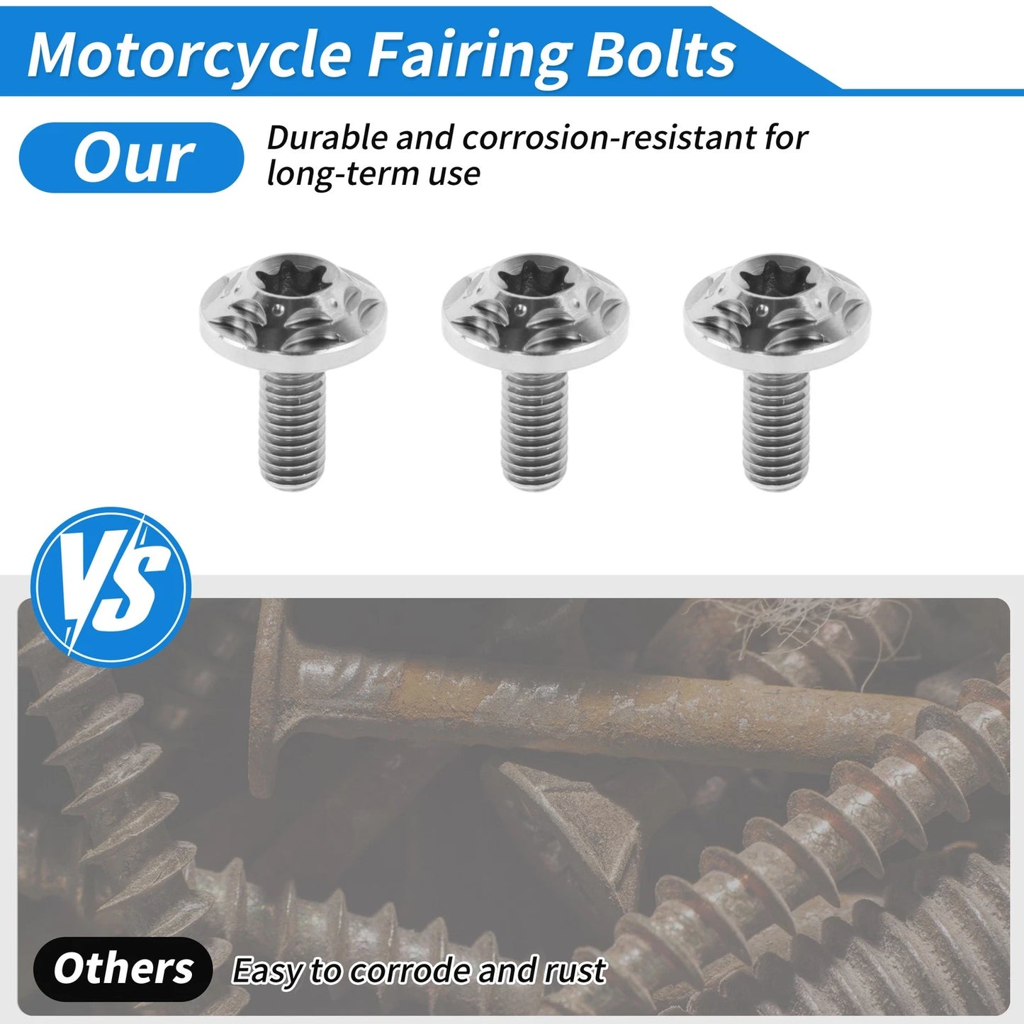 Windshield Bolts for Harley Street Glide (2006–2013)