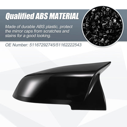 Rearview Mirror Cover Cap Gloss Black for BMW F20 F22 F23 F30 F31 F32 X1