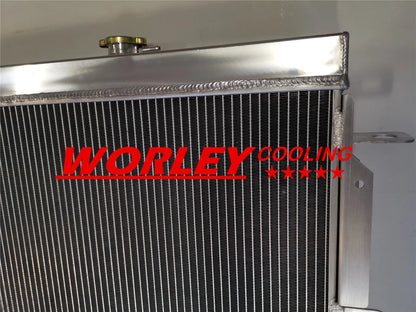 44mm Aluminum Radiator + Hoses for Toyota LandCruiser 75 Series (1984-1998)
