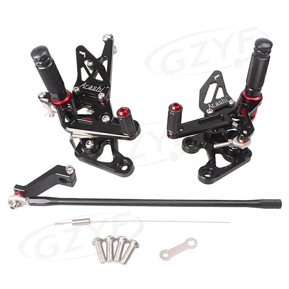 CNC Rear Footrest Footpegs Kit for Yamaha FZ8, FZ1 (2010-2013, 2006-2014)