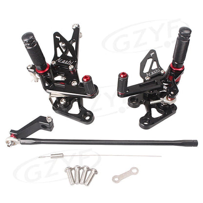 CNC Rear Footrest Footpegs Kit for Yamaha FZ8, FZ1 (2010-2013, 2006-2014)