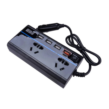 200W Car Power Inverter DC 12V to 110V with 4 USB Ports for Car