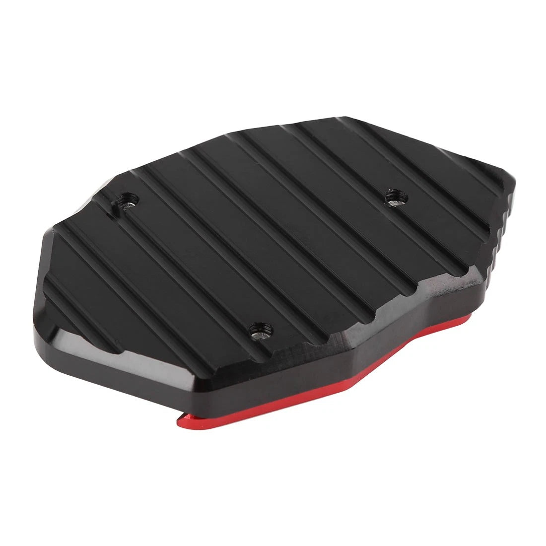 Black Red Aluminium Alloy Kickstand Enlarger Pad for Kawasaki Z250 Z300 Z650