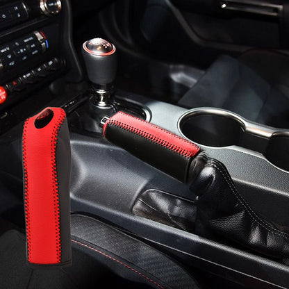 Leather Handbrake Cover for Ford Mustang (2015-2016)