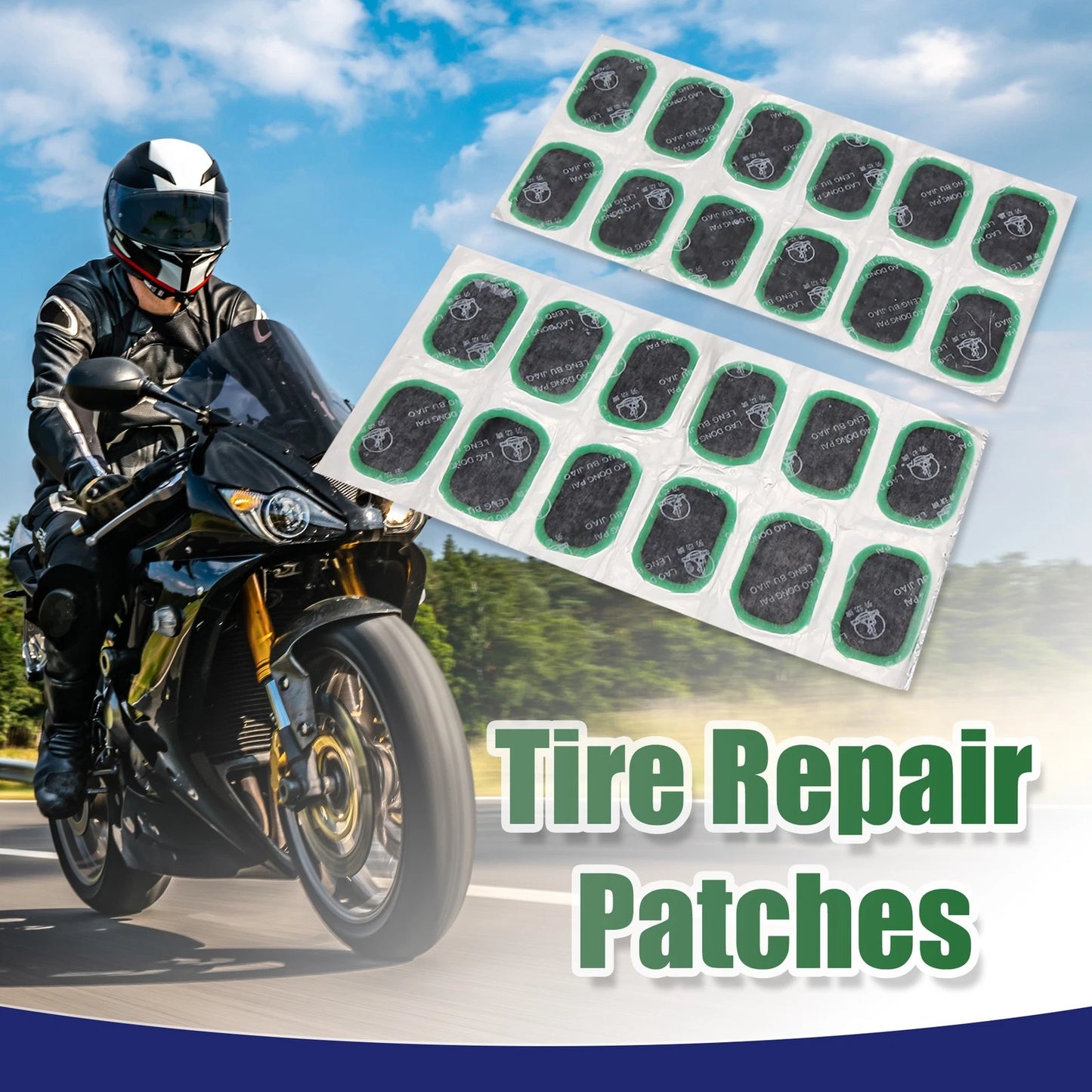 Inner Tire Patch Repair Kit 24 for Car Tyre Puncture Patches