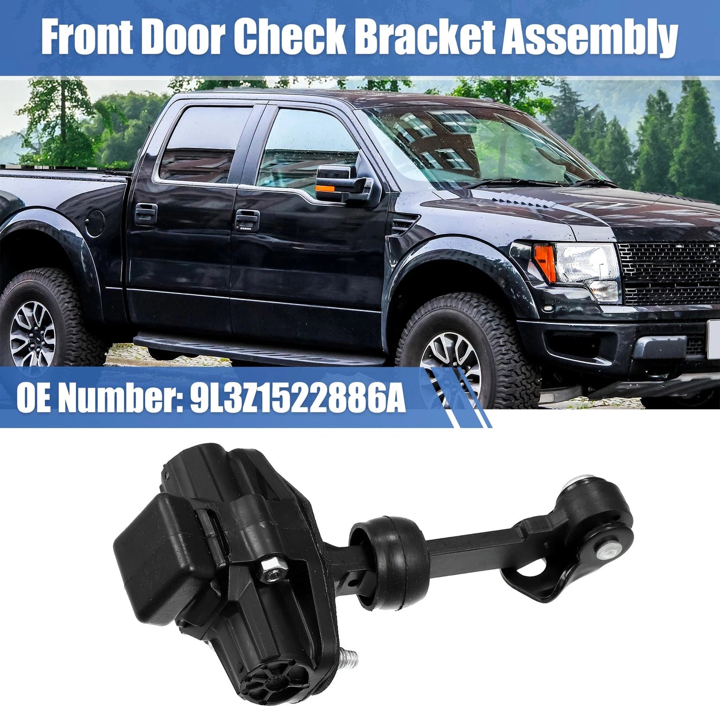 Front Door Check Stop Strap for Ford F-150, Lincoln Mark (2004-2014)