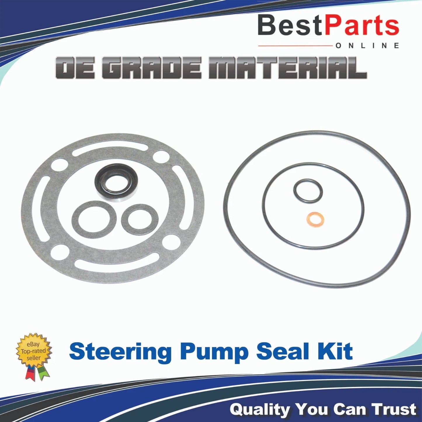 Power Steering Pump Seal Kit for Ford Mustang Bronco 65-73 72-77 (65-73-72-77)