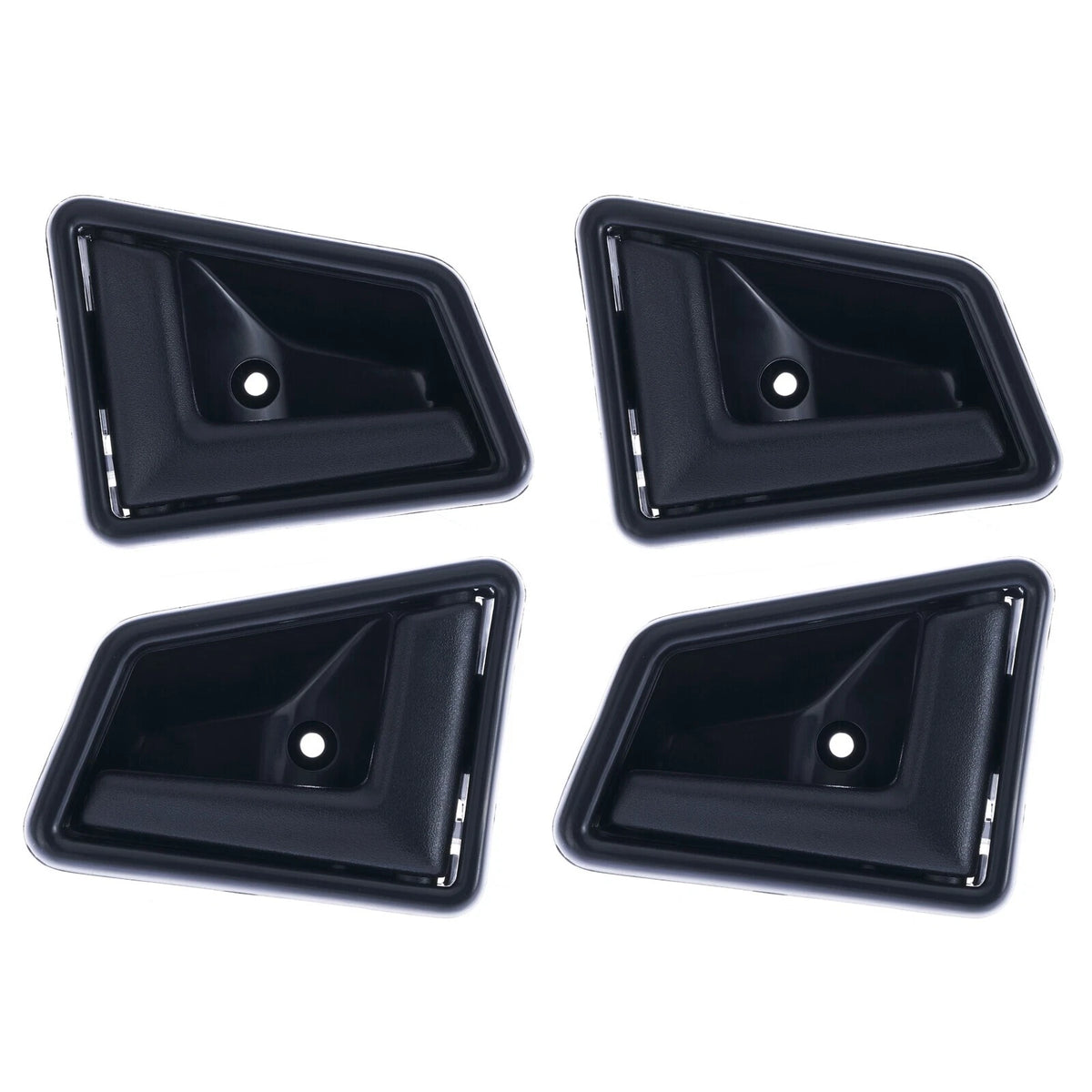 Door Handle Inner Set of 4 for Suzuki Vitara (1988-1998) Black Front Rear