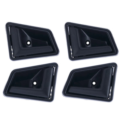 Door Handle Inner Set of 4 for Suzuki Vitara (1988-1998) Black Front Rear