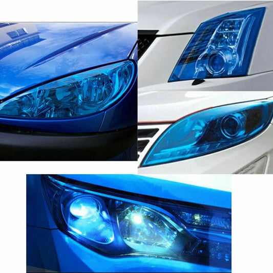 12x48 Gloss Dark Blue Headlight Taillight Fog Light Tint Film Vinyl Wrap for AU