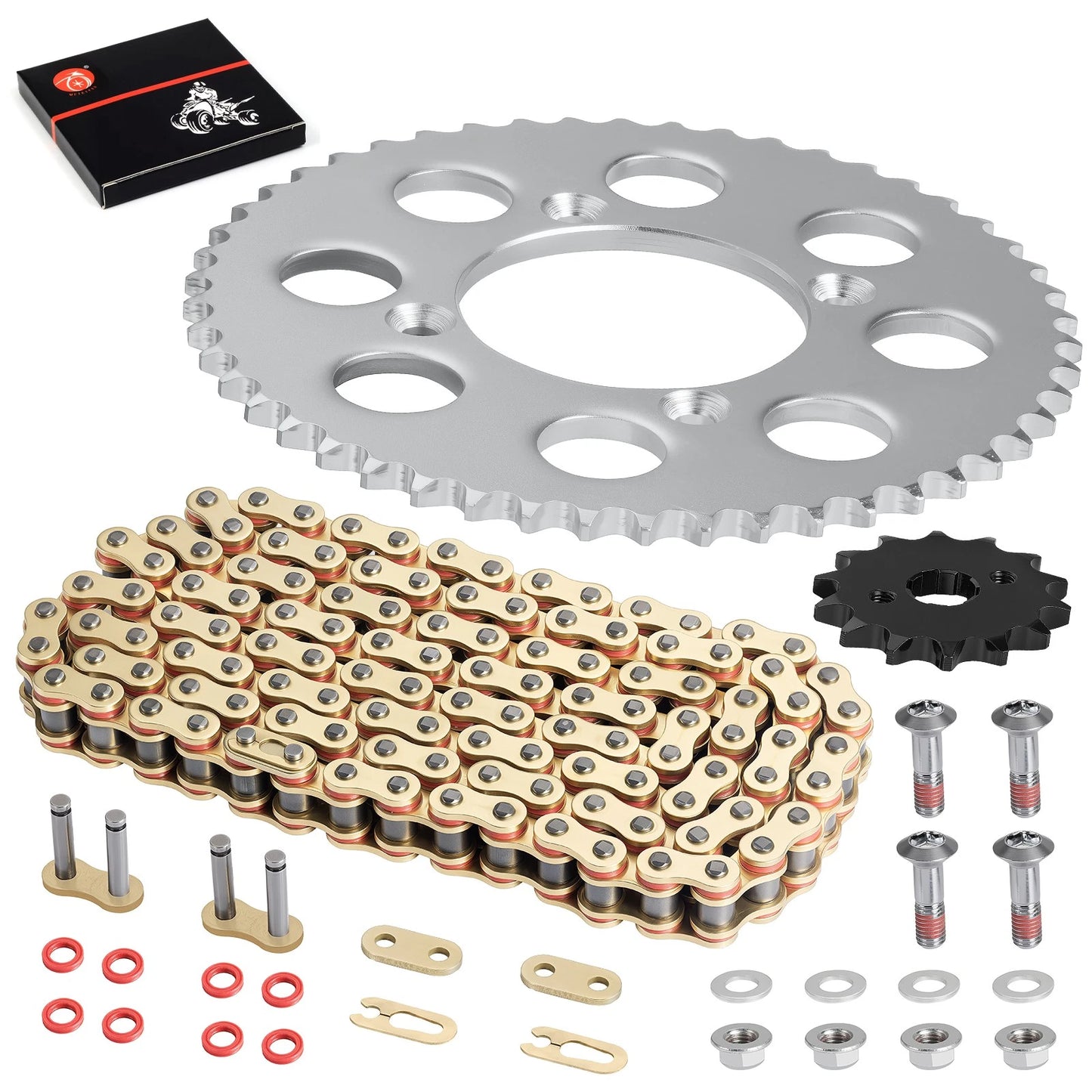 Chain & Front 14T Rear 50T Drive Sprocket Kit for Honda XR100R/CRF100F