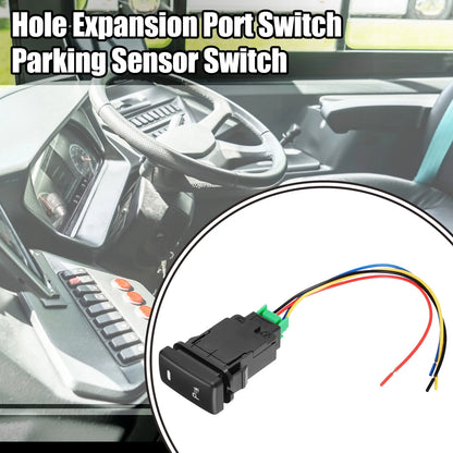 Hole Expansion Port Switch Parking Sensor Switch with Wire for Toyota Alphard