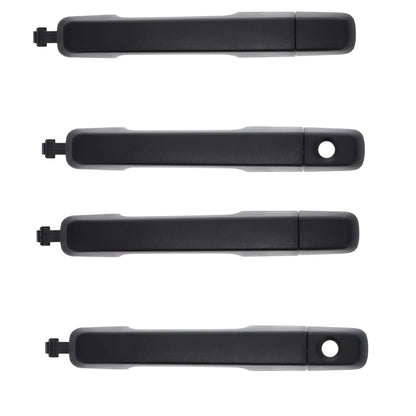 4pcs Textured Black Outer Door Handle for Isuzu D-Max (2012–2020)