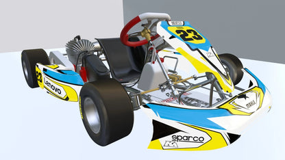Stilo Kart Custom KART ART Sticker Kit Spark Style Decals
