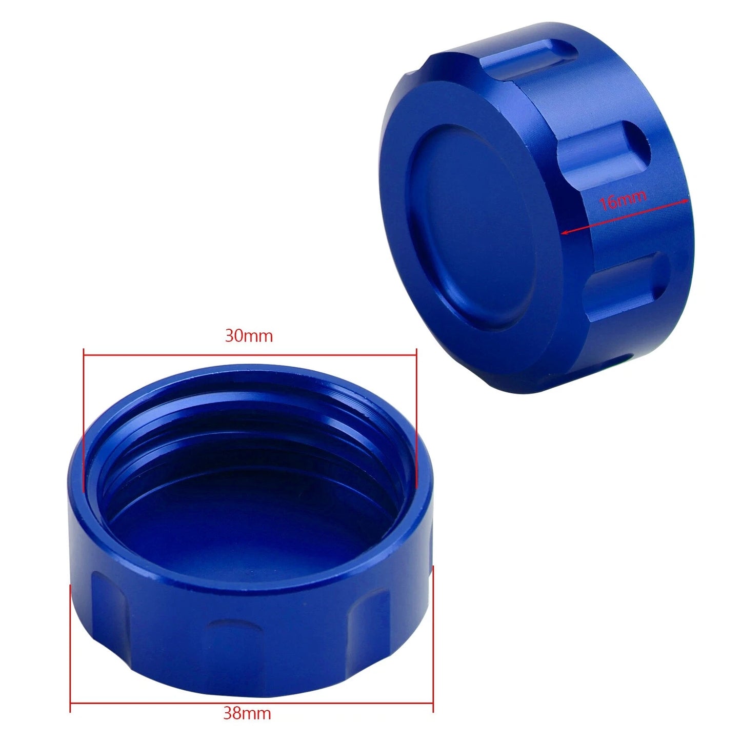 Brake Fluid Reservoir Cover Rear Blue for Honda Dax ST 125 Monkey Z125 (2021-2023)