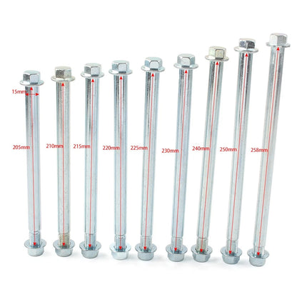 225mm Front Rear Wheel Hub M15 Axle Shaft for 110cc 125cc Dirt Bike