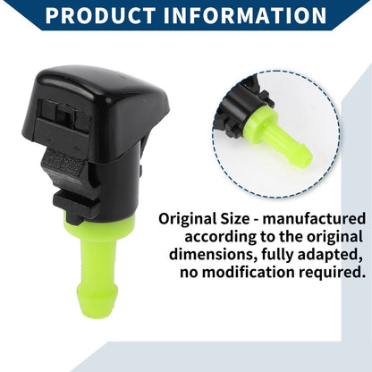 Front Windshield Washer Nozzles for Dodge Durango Black Green