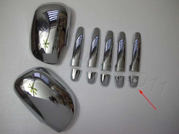 Chrome Door Handle & Side Mirror Covers for Toyota Rav4 (2006-2012)