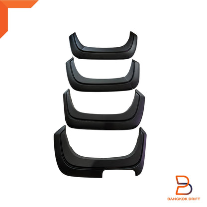 6 x Matte Black Fender Flares for Mitsubishi Triton Ute Double Cab (2015-2023)