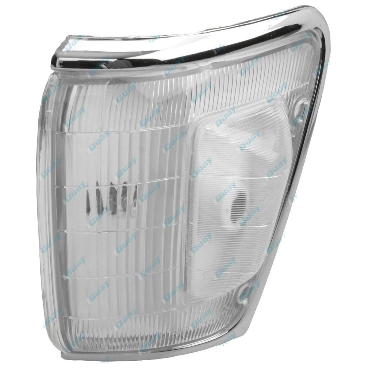 Chrome Corner Indicator Lights Pair w/Clear Hump for Toyota Hilux (1994-1997)
