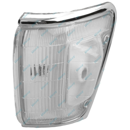 Chrome Corner Indicator Lights Pair w/Clear Hump for Toyota Hilux (1994-1997)