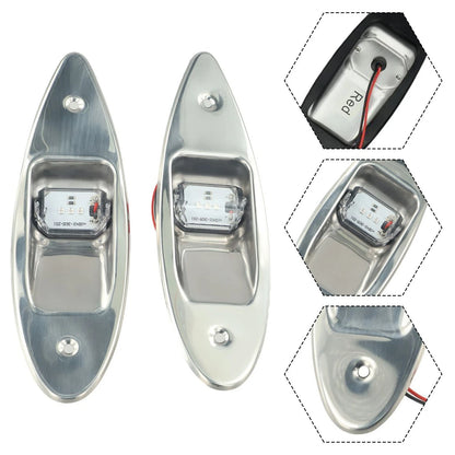 Side Navigation Lamp 2x Vertical Mount 12V for Car