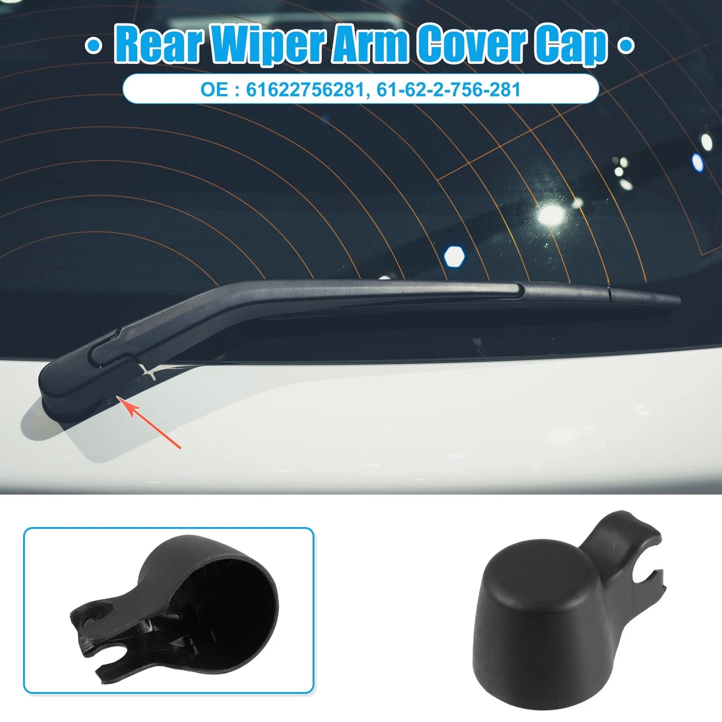 Rear Windshield Wiper Arm Cover for BMW X1 (2013-2014)