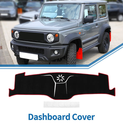 Dashboard Cover Mat for Ford Mustang Mach-E 2021-2024 Black Red