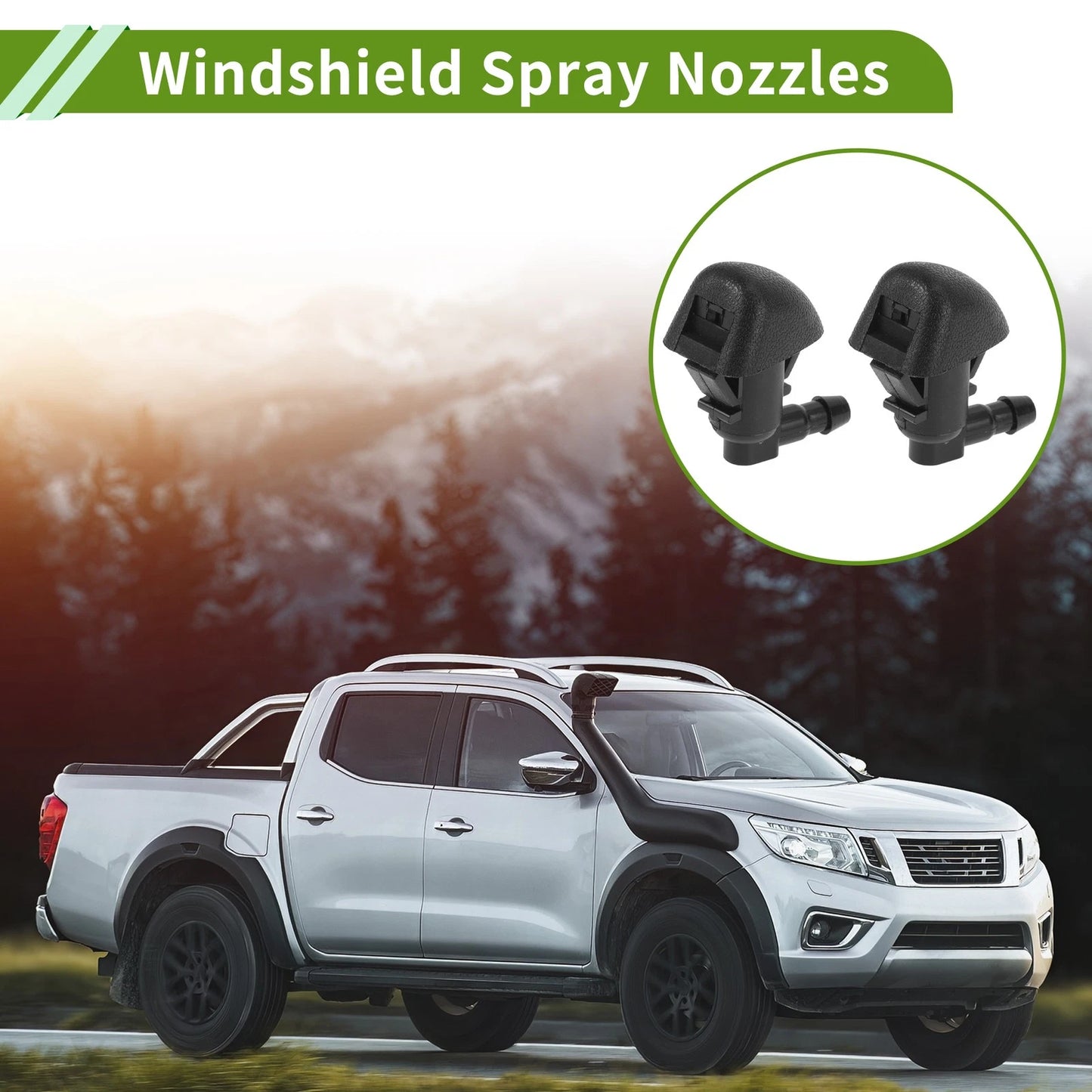 Windshield Washer Nozzle & Hose Connector for Honda